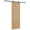 vidaXL Sliding Door ORKDAL Brown 83 x 232 cm Solid Pine Wood