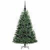 vidaXL Artificial Hinged Christmas Tree Green 120 cm PVC and Metal