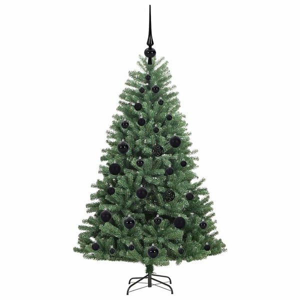 vidaXL Artificial Hinged Christmas Tree Green 120 cm PVC and Metal