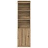vidaXL Highboard Artisan Oak 50x35x180 cm Engineered Wood