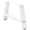 vidaXL Coffee Table Legs A-Shaped 2 pcs White&nbsp;70x(30-31) cm Steel