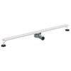 vidaXL 360&deg; Shower Drain with Slim Model Silver 100 cm