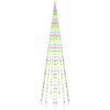 vidaXL Christmas Tree on Flagpole Colourful 310 LEDs 300 cm