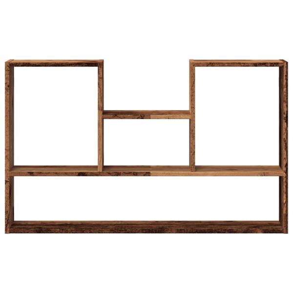 vidaXL Wall Shelf Old Wood 99x15x60 cm Engineered Wood