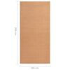 vidaXL Runner Rug BCF Beige 100x200 cm