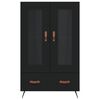 vidaXL Highboard Black 69.5x31x115 cm Engineered Wood