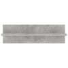 vidaXL Wall Shelf 2 pcs Concrete Grey 60x11.5x18 cm Engineered Wood