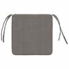 vidaXL Seat Cushions 4 pcs Light Grey 40 x 40 x 3 cm Corduroy Fabric