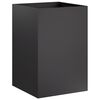 vidaXL Garden Planter Black 40 x 40 x 75 cm Cold-rolled Steel