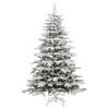 vidaXL Artificial Hinged Christmas Tree White 210 cm PE and PVC