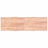 vidaXL Table Top Light Brown 200x60x(2-6)cm Treated Solid Wood Live Edge