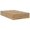 vidaXL Storage Bed Frame Artisan Oak 120 cm Engineered Wood