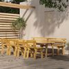 vidaXL 6 Piece Garden Dining Set Impregnated Pinewood