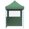 vidaXL Party Tent Folding Green 200 x 200 x 306 cm Oxford Fabric