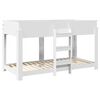 vidaXL Bunk Bed for Kids White 100 x 200 cm Engineered Wood