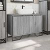 vidaXL Bathroom Sink Cabinet Grey Sonoma 91x35x60 cm Engineered Wood