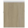 vidaXL Sink Cabinet with Built-in Basin Sonoma Oak Engineered Wood