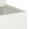 vidaXL Garden Planter White 90 x 90 x 35 cm Cold-rolled Steel