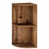 vidaXL Corner Shelf 2-Tier 31.5 x 31 x 66 cm Engineered Wood Old Wood