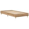 vidaXL Bed Frame No Mattress Artisan Oak 90x190 cm Single Engineered Wood