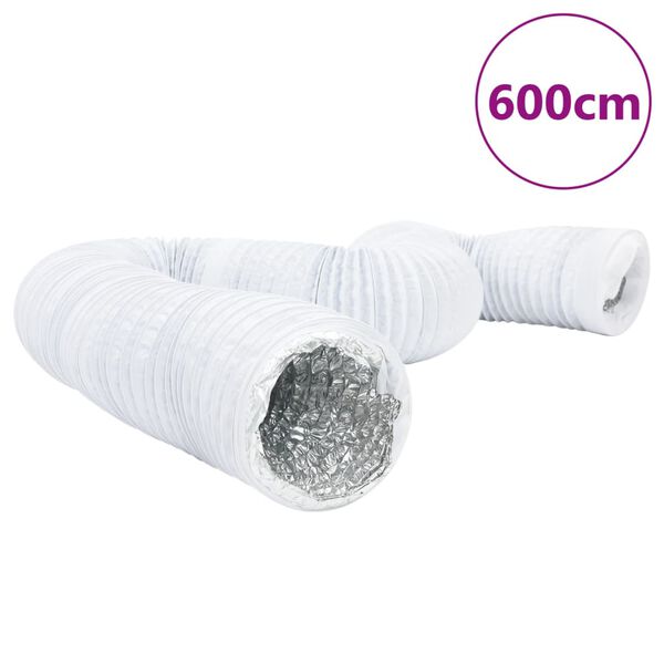vidaXL Ventilation Duct Aluminium and PVC 6 m &Oslash;12.5 cm