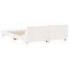 vidaXL Bed Frame without Mattress White 150x200 cm King Size Solid Wood Pine