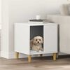 vidaXL Dog House White 44 x 42 x 49 cm Engineered Wood