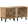 vidaXL Bedside Cabinets 2 pcs 40x33x46 cm Solid Wood Mango