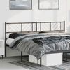 vidaXL Metal Replace Headboard Black 180 cm
