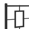 vidaXL Metal Bed Frame without Mattress with Footboard Black 90x200cm