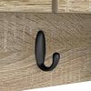 vidaXL Wall-Mounted Coat Rack with Shelf Sonoma Oak 50 x 20 x 30 cm