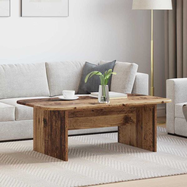 vidaXL Coffee Table Old Wood 93 x 53 x 33 cm Engineered Wood
