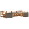 vidaXL Outdoor Sofa Set 6 pcs Natural