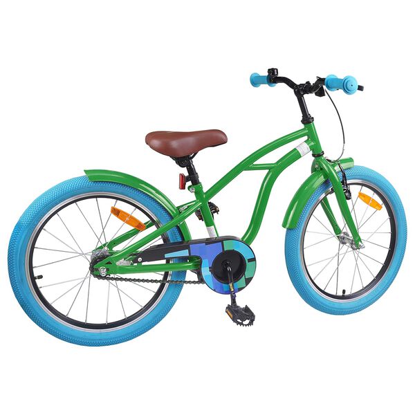 vidaXL Kids Bike 20'' for 6-11 Years Old Green