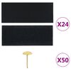 vidaXL Insect Door Curtain 210 x 100 cm 2 pcs Magnet Black