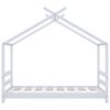 vidaXL Kids Bed Frame White Solid Pine Wood 70x140 cm