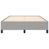 vidaXL Bed Frame without Mattress Light Grey 135x190 cm Double Double Fabric