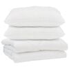 vidaXL Duvet with Pillow 3 pcs White Microfibre