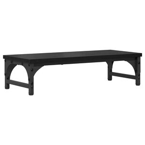 vidaXL Monitor Stand Black Oak 55 x 23 x 14 cm Engineered Wood