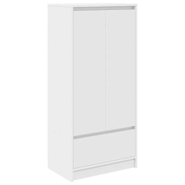vidaXL Cabinet with Drawer White 55.5x34x119.5 cm Engineered Wood