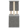 vidaXL Cat Tree with Sisal Scratching Posts Light Grey 86 cm