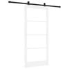 vidaXL Sliding Door ORKDAL White and Black 93 x 202 cm