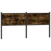 vidaXL Headboard Smoked Oak 160 cm Engineered Wood and Steel