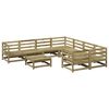 vidaXL 9 Piece Garden Sofa Set Impregnated Wood Pine