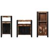vidaXL Bathroom Furniture Set with Shelf 3 pcs Brown Solid Mango Wood