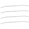 vidaXL Tarpaulin Bracket for Trailers 4 Silver 102-155 cm Aluminum
