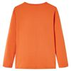 Kids' T-shirt with Long Sleeves Burnt Orange 140