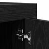 vidaXL TV Cabinet Black Oak 102 x 35 x 45 cm Engineered Wood