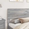 vidaXL Headboard Grey Sonoma 200 cm Engineered wood