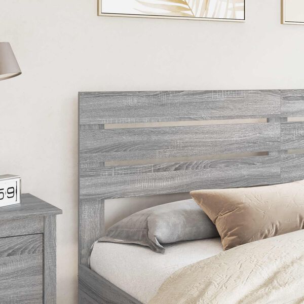 vidaXL Headboard Grey Sonoma 200 cm Engineered wood